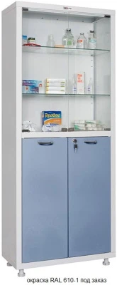 Шкаф медицинский металлический Hilfe МД 2 1670/SG